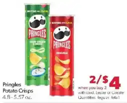 Family Fare Pringles Potato Crisps offer