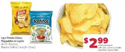 Family Fare Lay's Potato Chips, Poppables or Layers or Tostitos Tortilla Chips offer