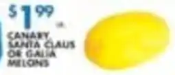Met Foodmarkets Canary Santa Claus Or Galia Melons offer