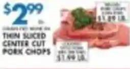 Met Foodmarkets Thin sliced center cut pork chops offer