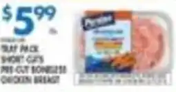 Met Foodmarkets Trap Pack Short Cuts Pre-Cut Boneless Chicken Breast offer