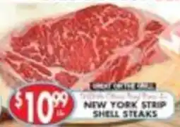 Met Foodmarkets New York Strip Shell Steaks offer