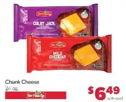Family Fare Our Family chunk cheese offer