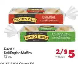 Family Fare David's Deli English Muffins offer