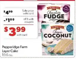 Family Fare Pepperidge Farm Layer Cake offer