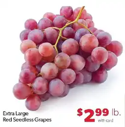 Family Fresh Market Extra Large Red Seedless Grapes offer