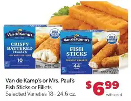 Family Fresh Market Van de Kamp's or Mrs. Paul's Fish Sticks or Fillets offer