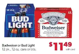 Family Fresh Market Budweiser or Bud Light offer