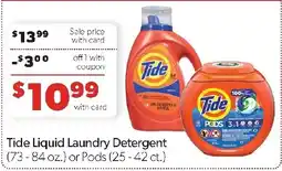 Family Fresh Market Tide Liquid Laundry Detergent or Pods offer