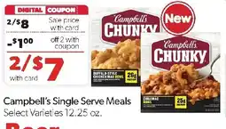 Family Fresh Market Campbell's Single Serve Meals offer
