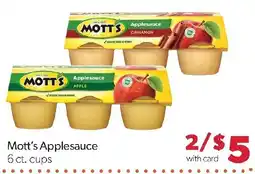 Family Fresh Market Mott's Applesauce offer