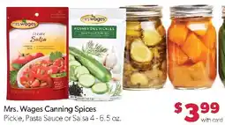 Family Fresh Market Mrs. Wages Canning Spices offer