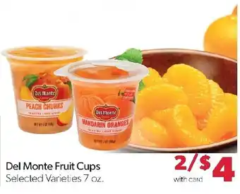 Family Fresh Market Del Monte Fruit Cups offer