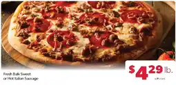 Family Fresh Market Fresh Bulk Sweet or Hot Italian Sausage offer
