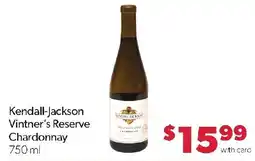Family Fresh Market Kendall-jackson Vintner's Reserve Chardonnay offer