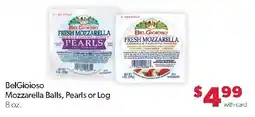 Family Fresh Market BelGioioso Mozzarella Balls, Pearls or Log offer