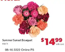 Family Fresh Market Summer Sunset Bouquet offer