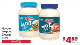 Family Fresh Market Our Family mayo or whipped dressing offer