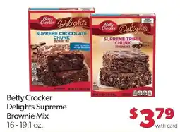 Family Fresh Market Betty Crocker Delights Supreme Brownie Mix offer