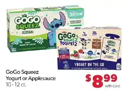 Family Fresh Market Gogo Squeeze Yogurt or Applesauce offer