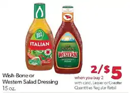 Family Fresh Market Wish-Bone or Western Salad Dressing offer