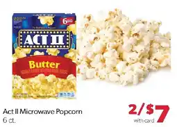 Family Fresh Market Act II Microwave Popcorn offer