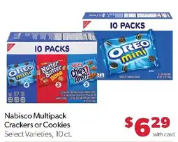 Family Fresh Market Nabisco Multipack Crackers or Cookies offer