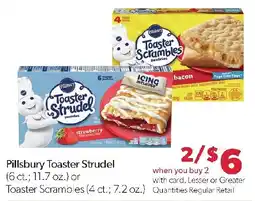 Family Fresh Market Pillsbury Toaster Strudel or Toaster Scrambles offer