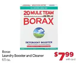 Family Fresh Market 20 mule team borax laundry booster and cleaner offer