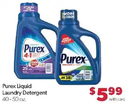 Family Fresh Market Purex liquid laundry detergent offer
