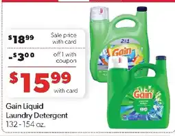 Family Fresh Market Gain Liquid Laundry Detergent offer