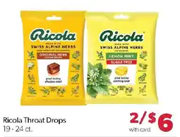Family Fresh Market Ricola Throat Drops offer