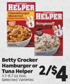 Sentry Betty Crocker Hamburger or Tuna Helper offer