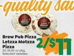 Sentry Brew Pub Pizza Lotzza Motzza Pizza offer