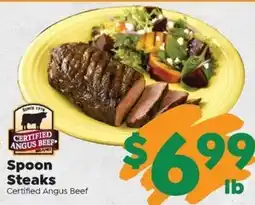 Sentry Certified Angus Beef Spoon Steaks offer
