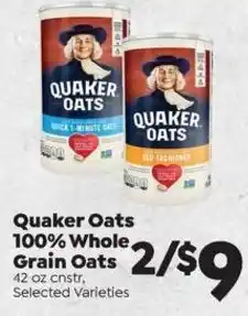 Sentry Quaker Oats 100% Whole Grain Oats offer