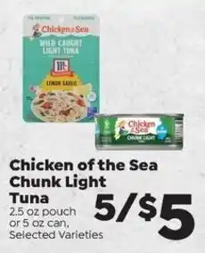 Sentry Chicken of the Sea Chunk Light Tuna offer