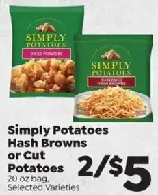 Sentry Simply Potatoes Hash Browns or Cut Potatoes offer