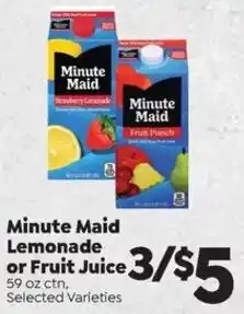 Sentry Minute Maid Lemonade or Fruit Juice offer