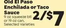 Sentry Old El Paso Enchilada or Taco Sauce offer