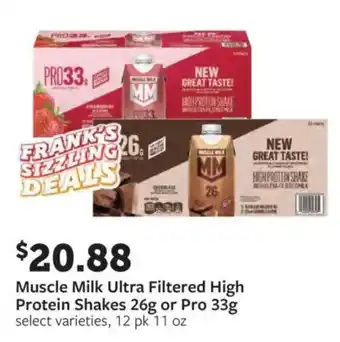Muscle Milk Ultra Filtered High Protein Shakes 26g or Pro 33g