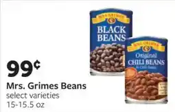 Fareway Mrs. Grimes Beans offer