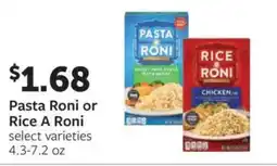Fareway Pasta Roni or Rice A Roni offer