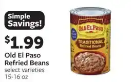 Fareway Old El Paso Refried Beans offer