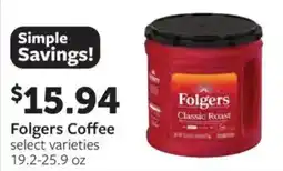 Fareway Folgers coffee offer