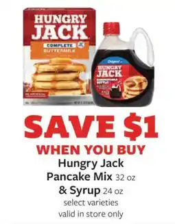 Fareway Hungry Jack Pancake Mix & Syrup offer