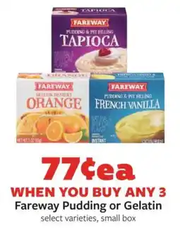 Fareway Fareway pudding or gelatin offer