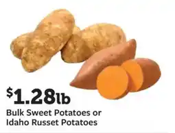 Fareway Bulk Sweet Potatoes or Idaho Russet Potatoes offer