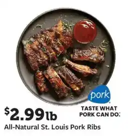 Fareway All-Natural St. Louis Pork Ribs offer