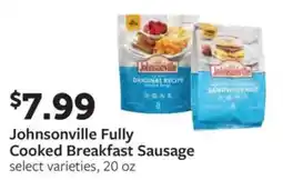 Fareway Johnsonville Fully Cooked Breakfast Sausage offer